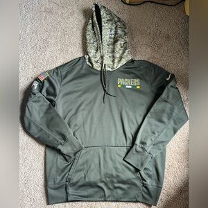Nike Green Bay Packers Salute to Service Hoodie Size XL